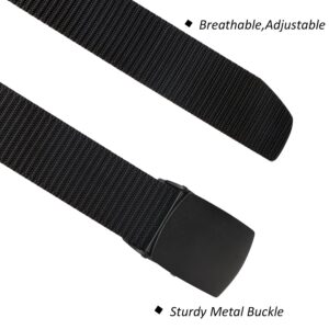 SUOSDEY Tactical Belts for Men Military Nylon Web Belt Heavy Duty Metal Buckle 1.5 Inch