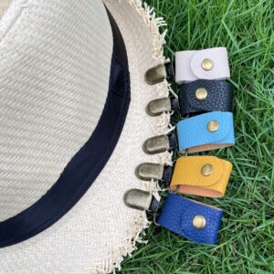 Rainify Hat Clip for Travel,PU Leather Hat Clip,Hat Clips for Luggage,Multifunctional Duckbill Hat Clip,Hat Companion Outdoor