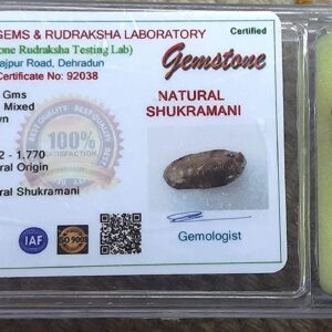 Original Shukra Mani Stone with Lab Certificate(2 Gram)