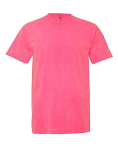 comfort colors men's adult short sleeve tee, style 1717 (small, neon pink)