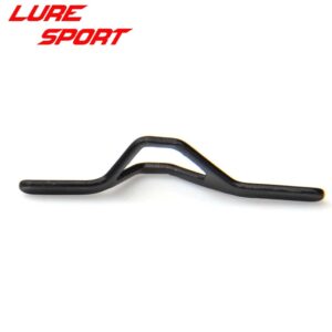 LureSport 10pcs Stainless Steel Dual Trapezoid Hook Keeper DHook for Lure and Fly Rod Building Component Repair DIY Accessory (Black)