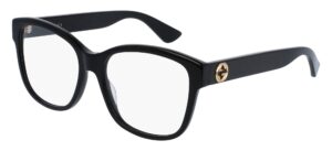 gucci square eyeglasses gg0038on 001 black 54mm 38