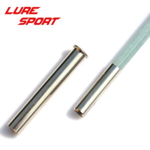 LureSport 5 Sets Connecting Tube A Brass Ferrules Chrome Plated Rod Fishing Rod Building Component Repair Pole DIY Accessory (1pc Each Size 9 10 11 12 13)