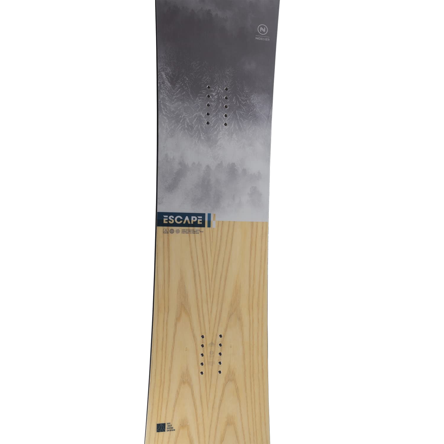 Nidecker Escape Men's Snowboard Clear Wood 159W