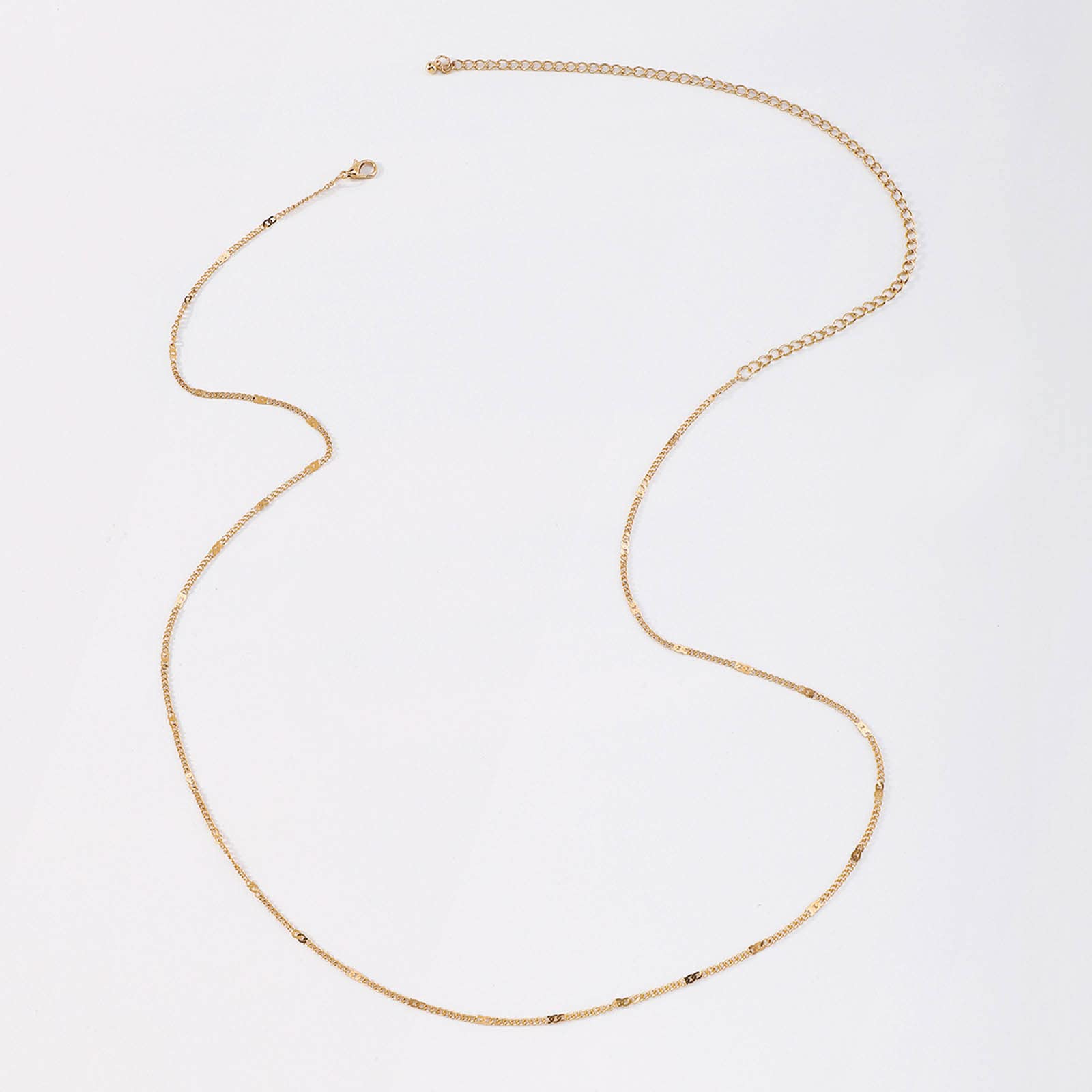 Zeshimb Gold Sexy Single Layer Waist Chain Simple Punk Thin Chain Bikini Beach Chain Adjustable Jewelry Handmade for Women and Girls