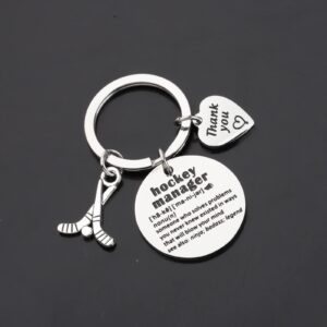 ENSIANTH Hockey Manager Gift Appreciation Gift Hockey Team Gift Hockey Players Gift Field Hockey Coach Keychain (Hockey manager key)