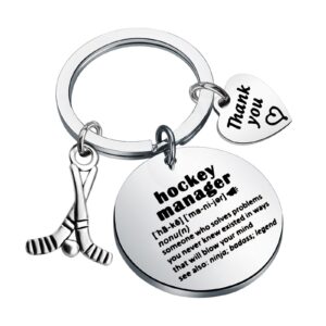 ENSIANTH Hockey Manager Gift Appreciation Gift Hockey Team Gift Hockey Players Gift Field Hockey Coach Keychain (Hockey manager key)