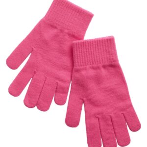 GAP womens BASIC GLOVE NEON PINK ROSE ONESIZE