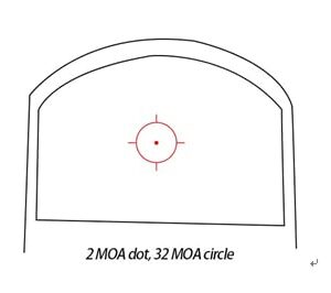 ADE Pro Series Motion Activated System IP7 Waterproof Zantitium PRO(RD3-015-PRO) Red Dot with 2 MOA Dot and 32 MOA Circle Multi Reticle System