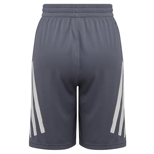 adidas Boys' Elastic Waistband Bold 3S Short, Onix, 7