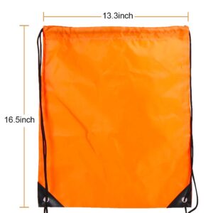 CODOBON 20 Pcs Drawstring Backpack Bulk Draw String Bags Cinch Polyester Bag for Gym Sport, 10 colors