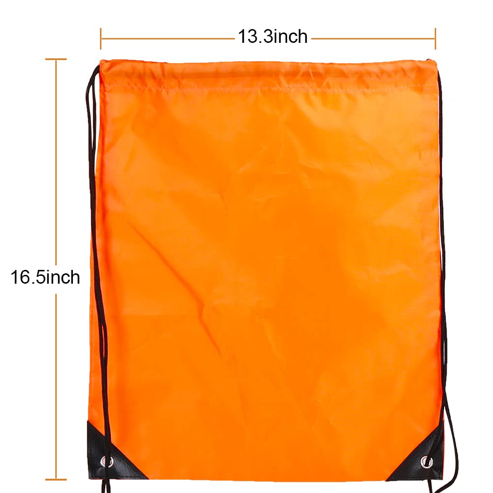 CODOBON 20 Pcs Drawstring Backpack Bulk Draw String Bags Cinch Polyester Bag for Gym Sport, 10 colors