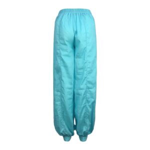 Women Cotton Linen Baggy Hippie Pants Boho Gypsy Aladdin Yoga Harem Lounge Pants Loose Leg Jogger Palazzo Sweatpants Blue