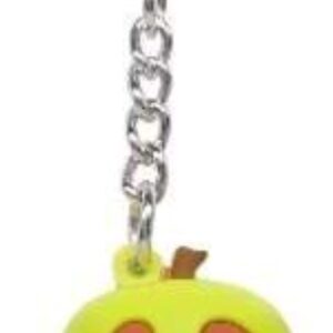 Disney Evil Quenn Iconic Poison Apple Rubber Ball Keychain. Official Snow White Keyring - 3/4" Round