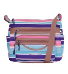 lily bloom kara coho crossbody hobo bag (spritz stripe)