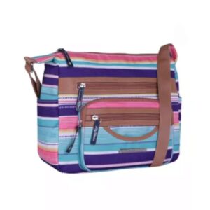 Lily Bloom Kara Coho Crossbody Hobo Bag (Spritz Stripe)