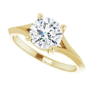 10k solid yellow gold handmade engagement ring 1.0 ct round cut moissanite diamond solitaire wedding/bridal ring set for women/her propose ring (6)