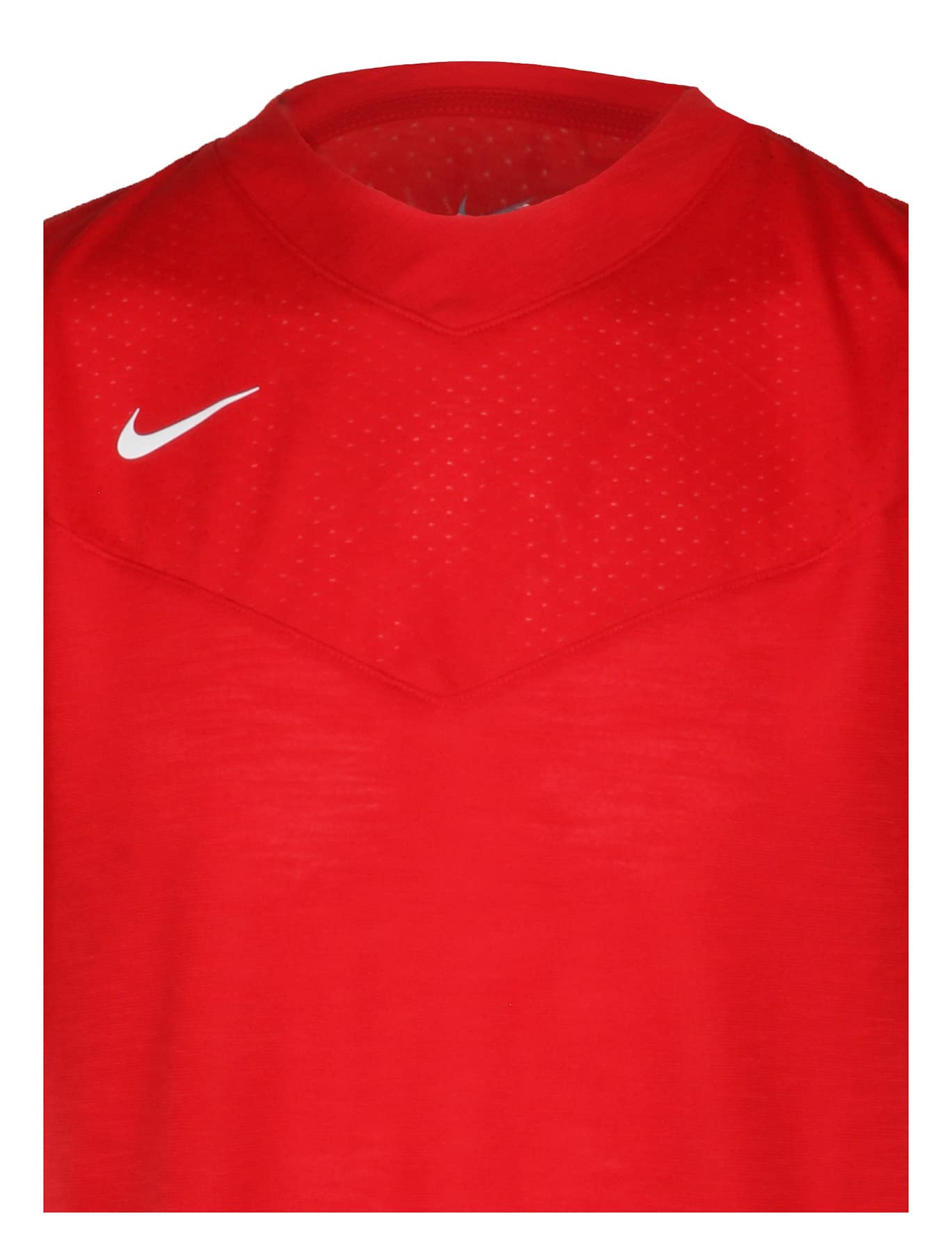 Nike Men's Top Player UV Training Short Sleeve Shirt (Red, Small)