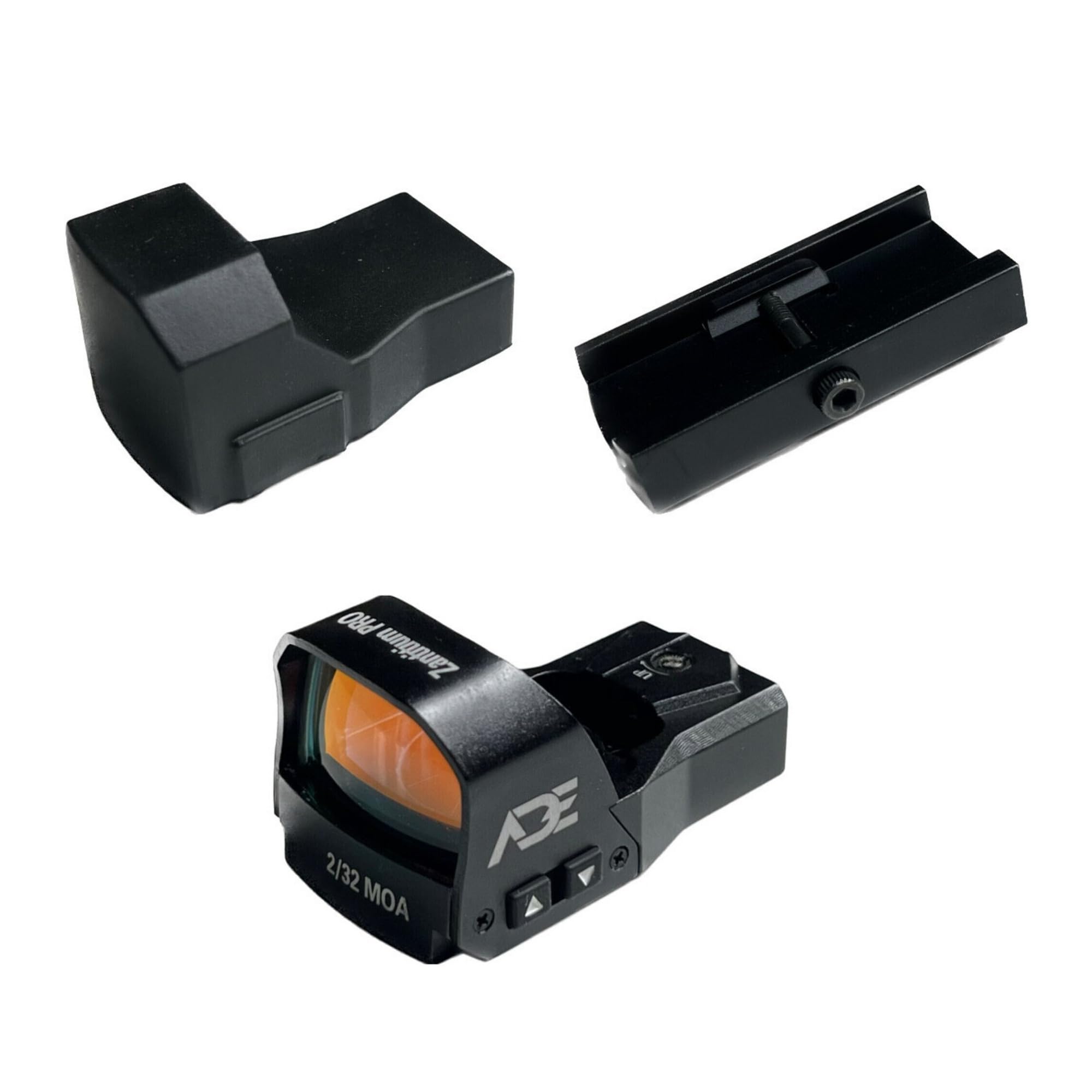 ADE RD3-015-PRO Zantitium PRO Series Motion Activated Red Dot Sight with Multi Reticle System for Optics Ready Pistol Slide/Cut That is Compatible with Doctor Footprint