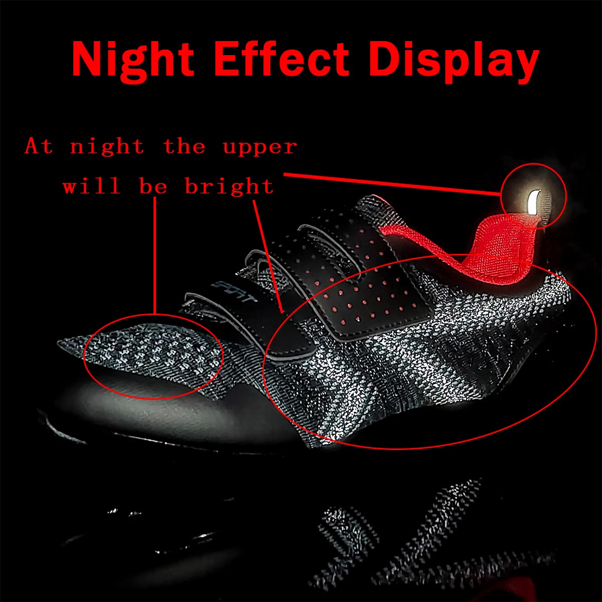 ULTIANT Cycling Shoes Mens Womens Compatible with Peloton Indoor Riding Shoes Road Bicycle Shoes with Look SPD SL Delta Cleats Outdoor Pedal Bike Shoes(Black,41)