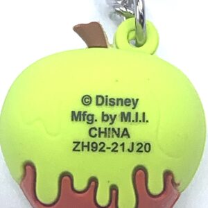 Disney Evil Quenn Iconic Poison Apple Rubber Ball Keychain. Official Snow White Keyring - 3/4" Round