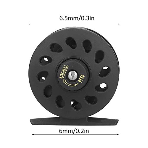 SMICH Fly Fishing Reel Fishing Wheel, Lightweight Fly Fishing Wheel 6.5mm/0.3in Diameter for Freshwater Saltwater for Redfish Lake Trout, Steelhead, Bass Ect