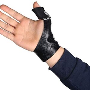 TOPARCHERY Leather Archery Glove and Finger Tabs Bundle