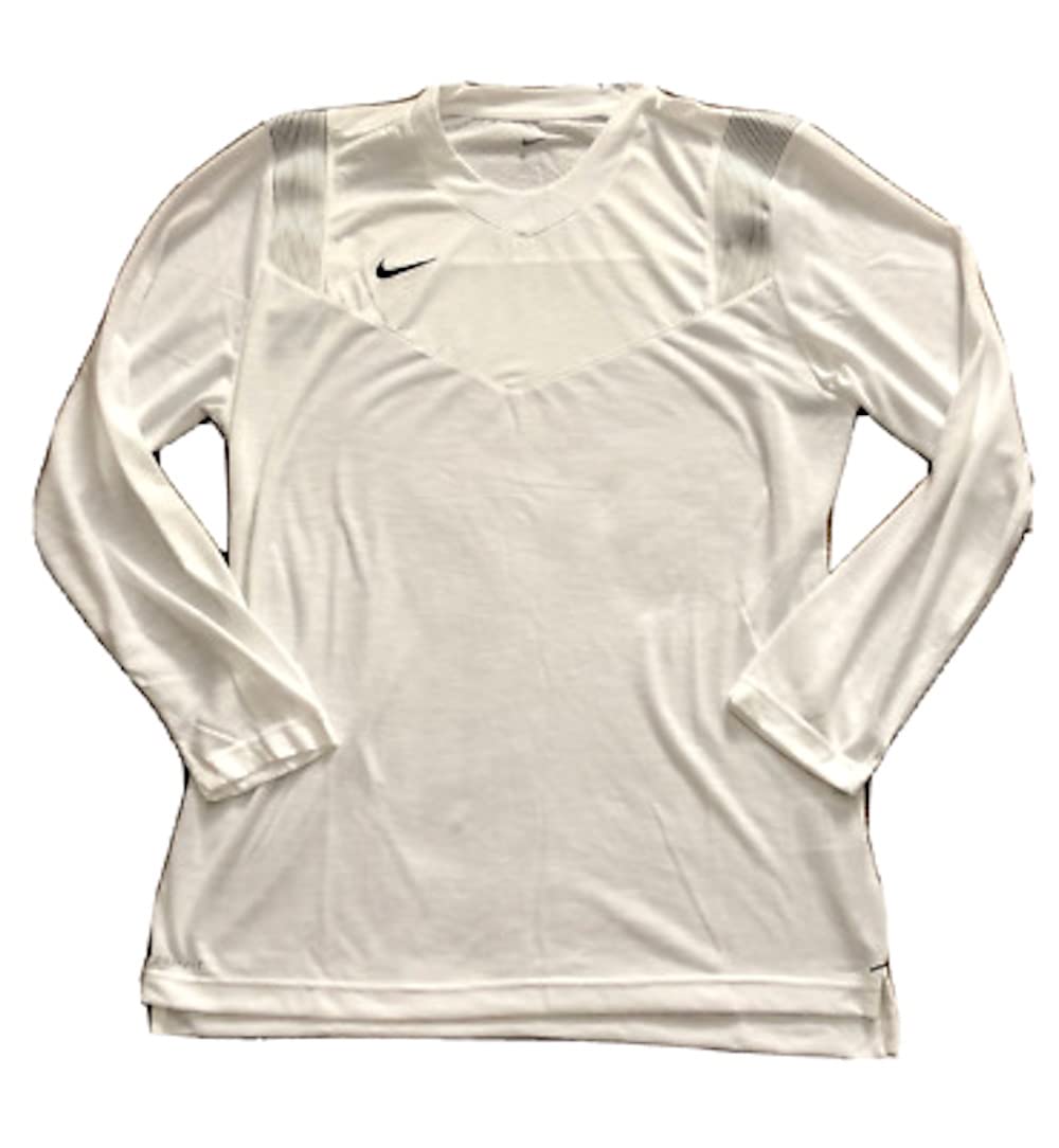 Nike Men's Player Long Sleeve Dri Fit Top CW3539 100 Size Large White/Black