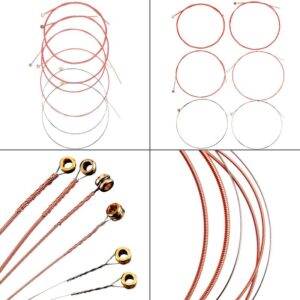 Acoustic Guitar Strings,3 Sets guitar strings acoustic 6 string set (Gold,Brass,Multicolor),with Guitar String Winder Guitar Kit,6 Pieces Celluloid Guitar Picks