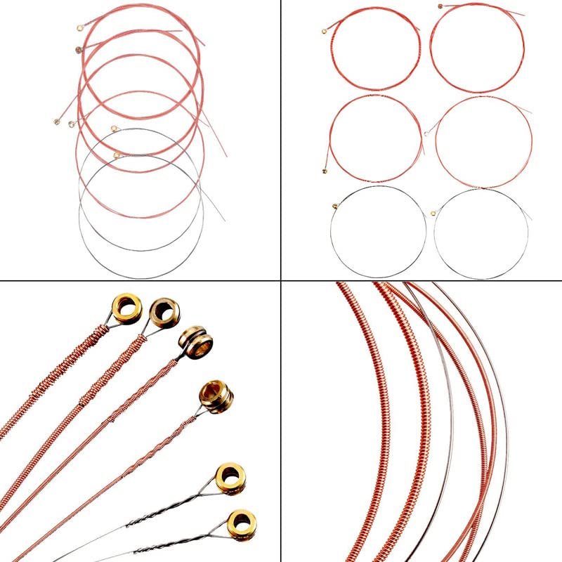 Acoustic Guitar Strings,3 Sets guitar strings acoustic 6 string set (Gold,Brass,Multicolor),with Guitar String Winder Guitar Kit,6 Pieces Celluloid Guitar Picks