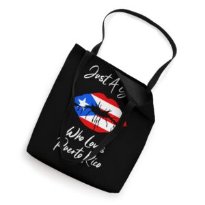 Boricua Lips Puerto Rican Flag Puerto Rico Tote Bag