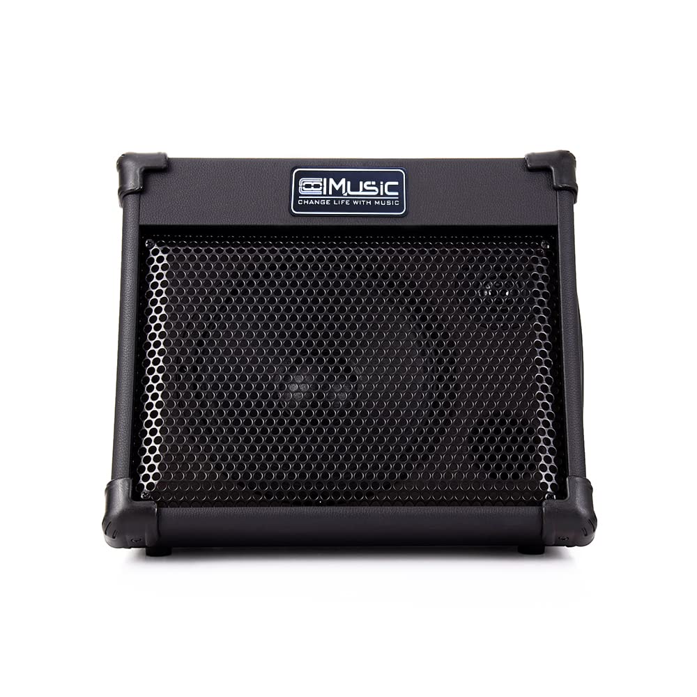 Coolmusic Portable Acoustic Guitar Amplifier, for Performers On The Go, Built-in Bluetooth (40W Battery-Powered)