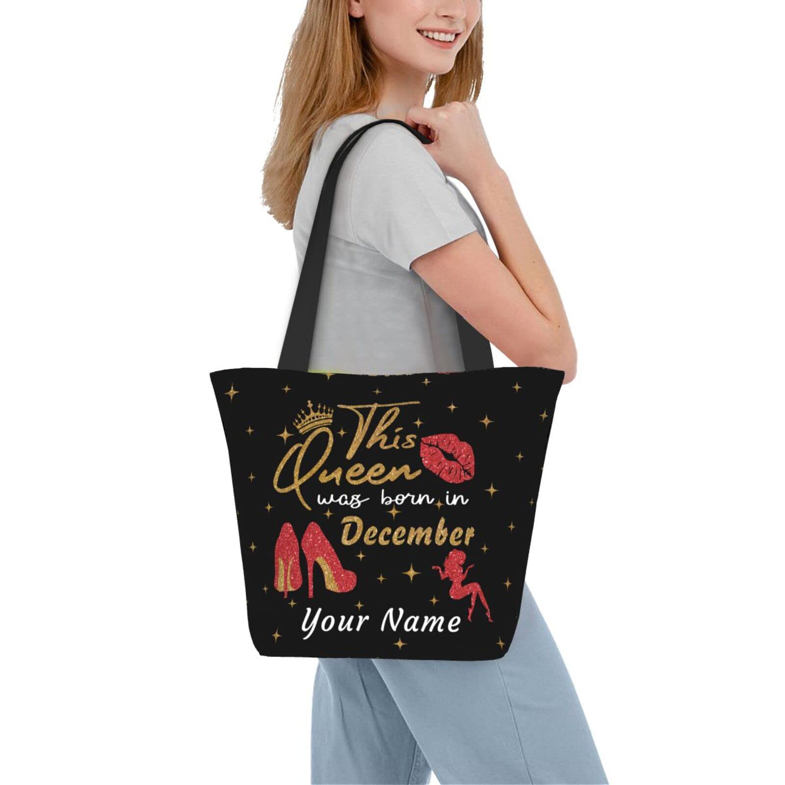 Hepmant Custom Large Tote Bag, Design Your Own Personalized Shoulder Bag For Work Business Or Leisure Travel Beach Shopping School