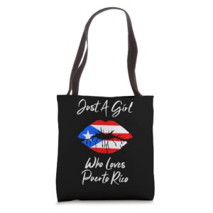 boricua lips puerto rican flag puerto rico tote bag