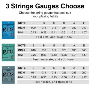 POGOLAB Guitar Strings Electric Guitar Strings 6 String Set - Thin, 10-46, 10 Pack