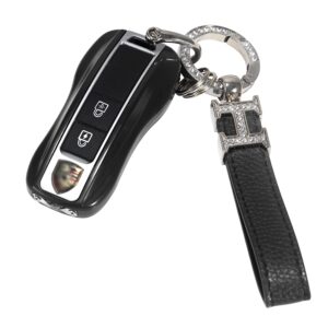 Mini Stun Gun with LED Flashlight and Wrist Strap – Unique Key fob Design (Black)