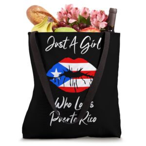 Boricua Lips Puerto Rican Flag Puerto Rico Tote Bag