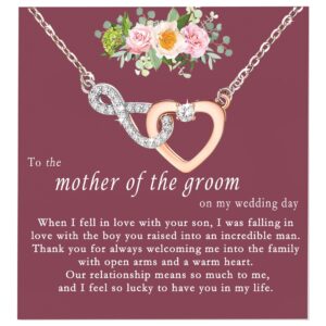 mother of the groom necklace mother in law gifts from daughter in law ,jewelry gift for new mom on wedding day