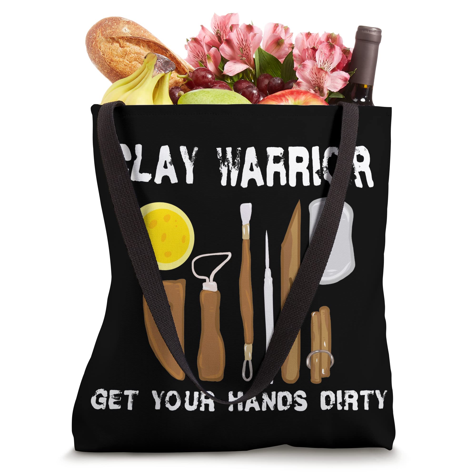 Clay Warrior Pottery Gifts For Potters Lover Ceramics Artist Tote Bag