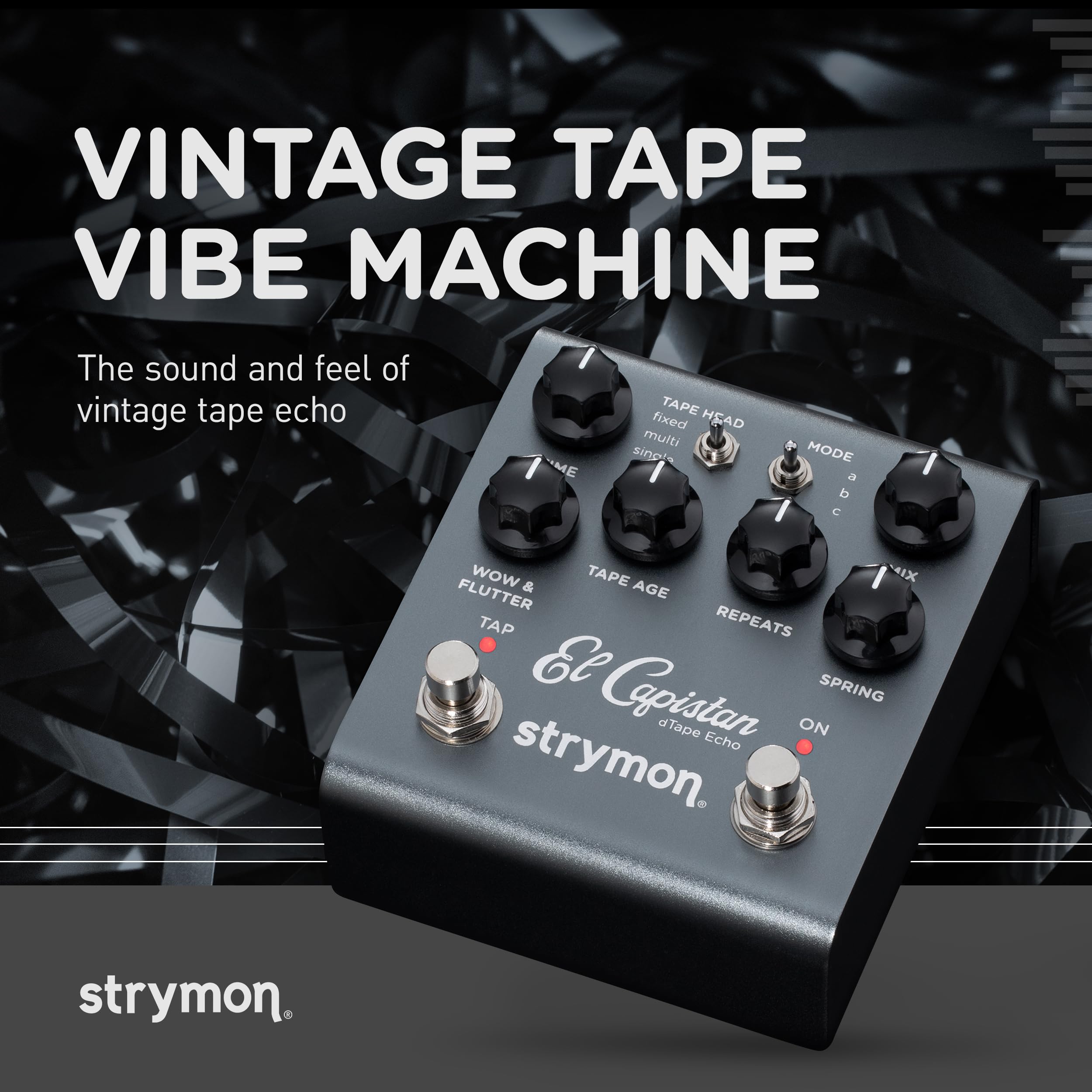 Strymon El Capistan V2 dTape Echo Guitar Pedal for Electric and Acoustic Guitar, Synths, Vocals and Keyboards