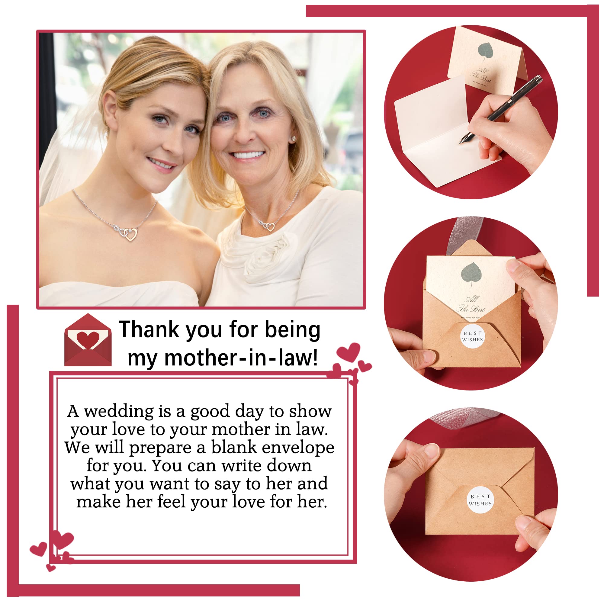 Mother of the Groom Necklace Mother in Law Gifts from Daughter in Law ,jewelry Gift for New Mom on Wedding Day