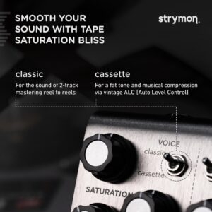 Strymon Deco V2 Tape Saturation and Doubletracker Guitar Effects Pedal for Electric and Acoustic Guitar, Synths, Vocals and Keyboards