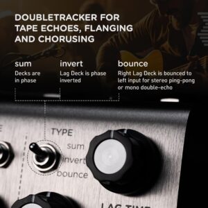 Strymon Deco V2 Tape Saturation and Doubletracker Guitar Effects Pedal for Electric and Acoustic Guitar, Synths, Vocals and Keyboards