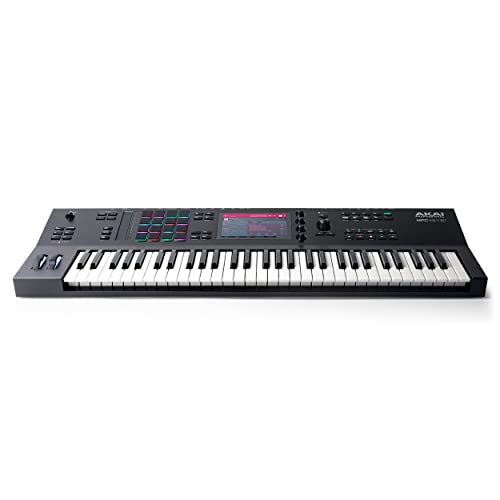 Akai Professional MPC Key 61 - Standalone Music Production Synthesizer Keyboard with Touch Screen, 16 Drum Pads, 20+ Sound Engines, Semi Weighted Keys, black