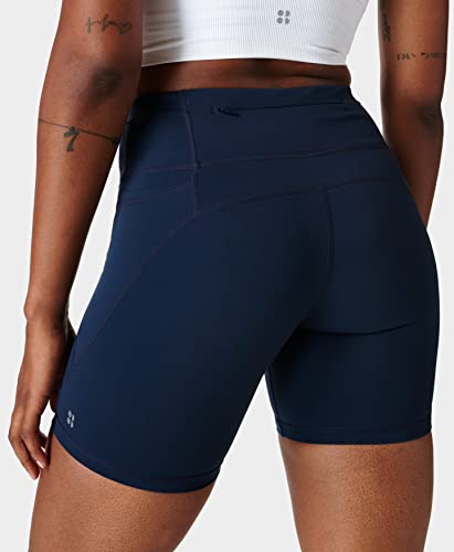 Sweaty Betty Women's Power 6" Sweat Wicking Workout Biker Shorts Navy