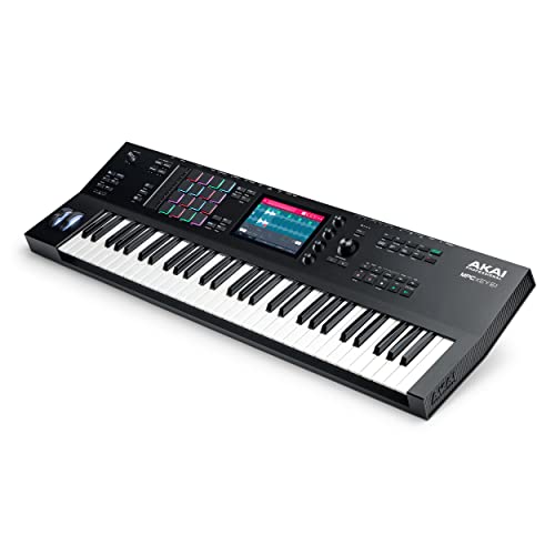 Akai Professional MPC Key 61 - Standalone Music Production Synthesizer Keyboard with Touch Screen, 16 Drum Pads, 20+ Sound Engines, Semi Weighted Keys, black