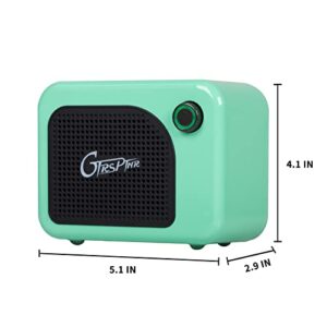 GTRS Guitar Amp Mini Portable Amplifier 5 Watt for Electric Guitar Rechargeable Support Bluetooth Connection with Mobile Devices Black