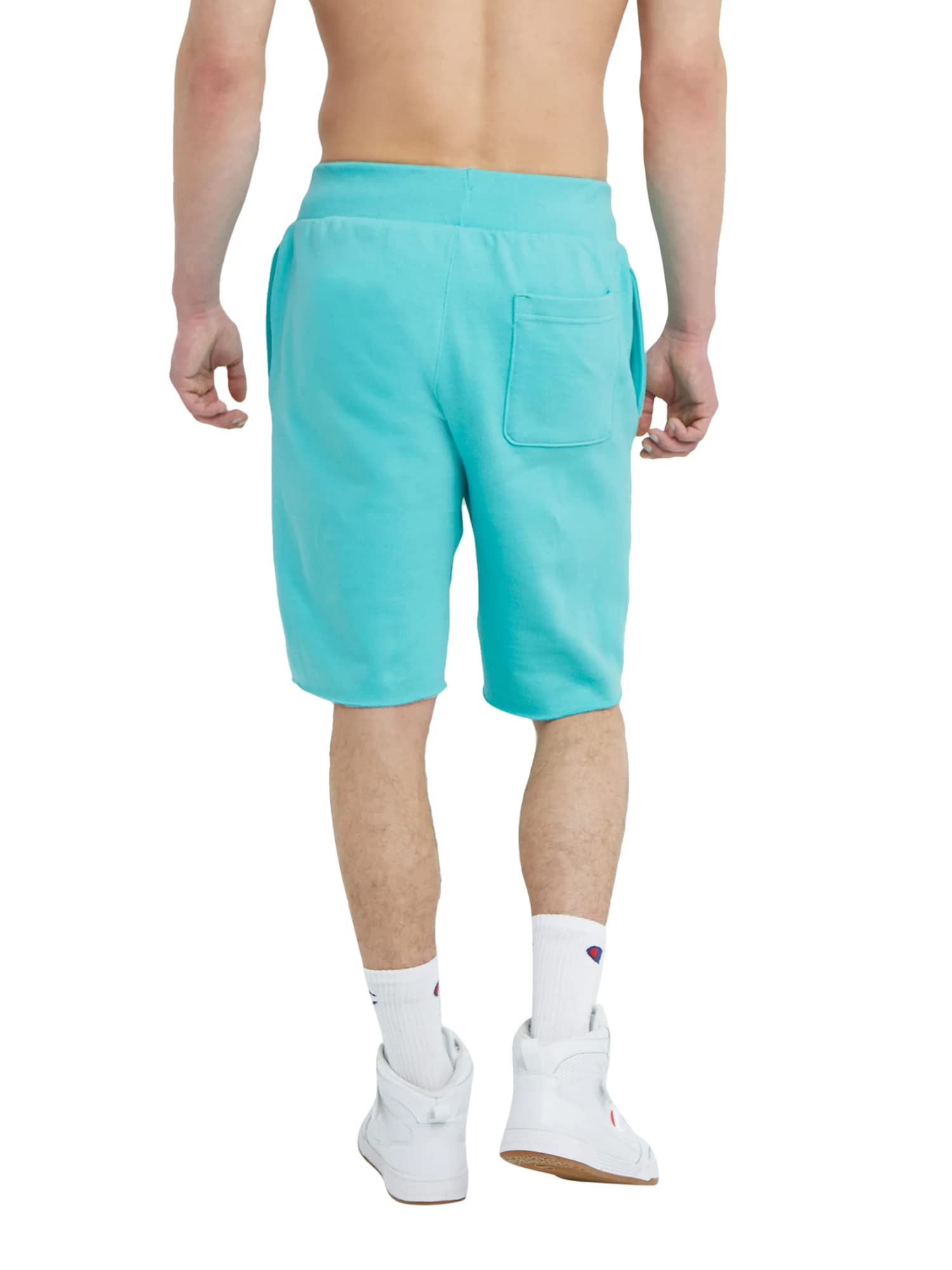 Champion Men's 10 Inch Reverse Weave C Shadow Cut-Off Shorts, Portal Teal (89597-586BOA), XX-Large