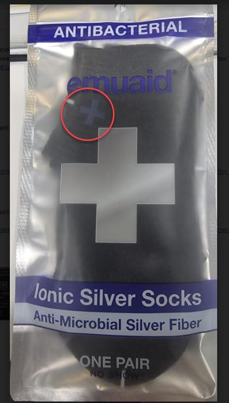 emuaid Ionic Silver Socks - Unisex (Navy)