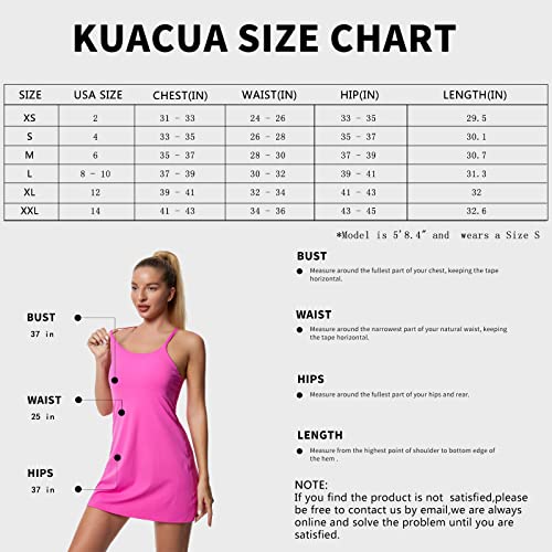 Women's Tennis Dress, Workout Golf Dress Built-in with Bra & Shorts Pocket Sleeveless Athletic Dresses